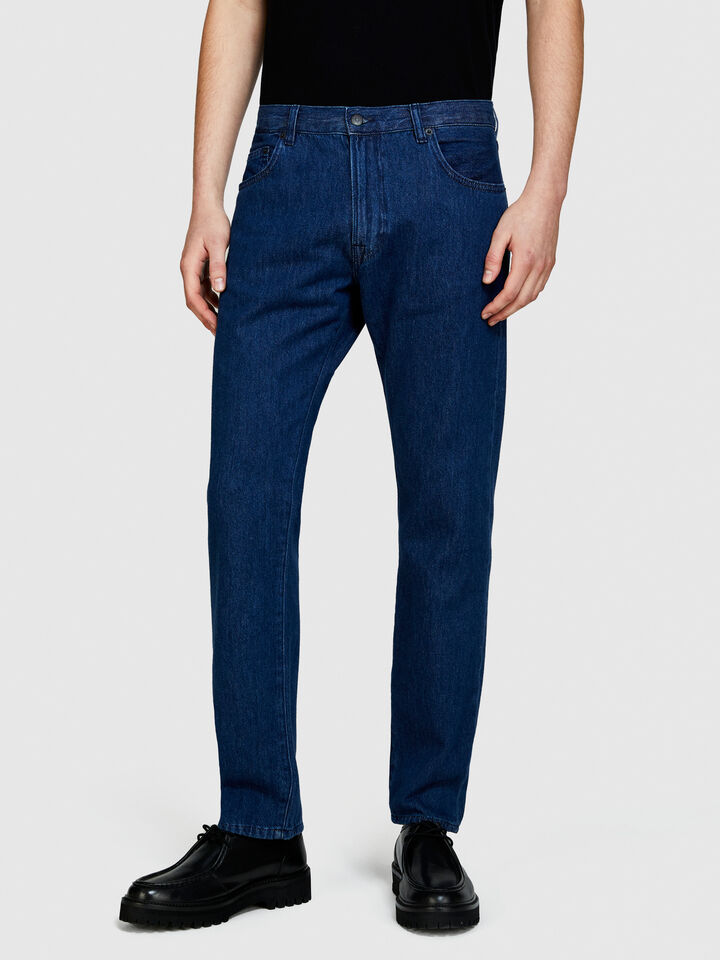 Liverpool slim fit jeans - men's slim fit jeans - Dark Blue | Sisley image number 4